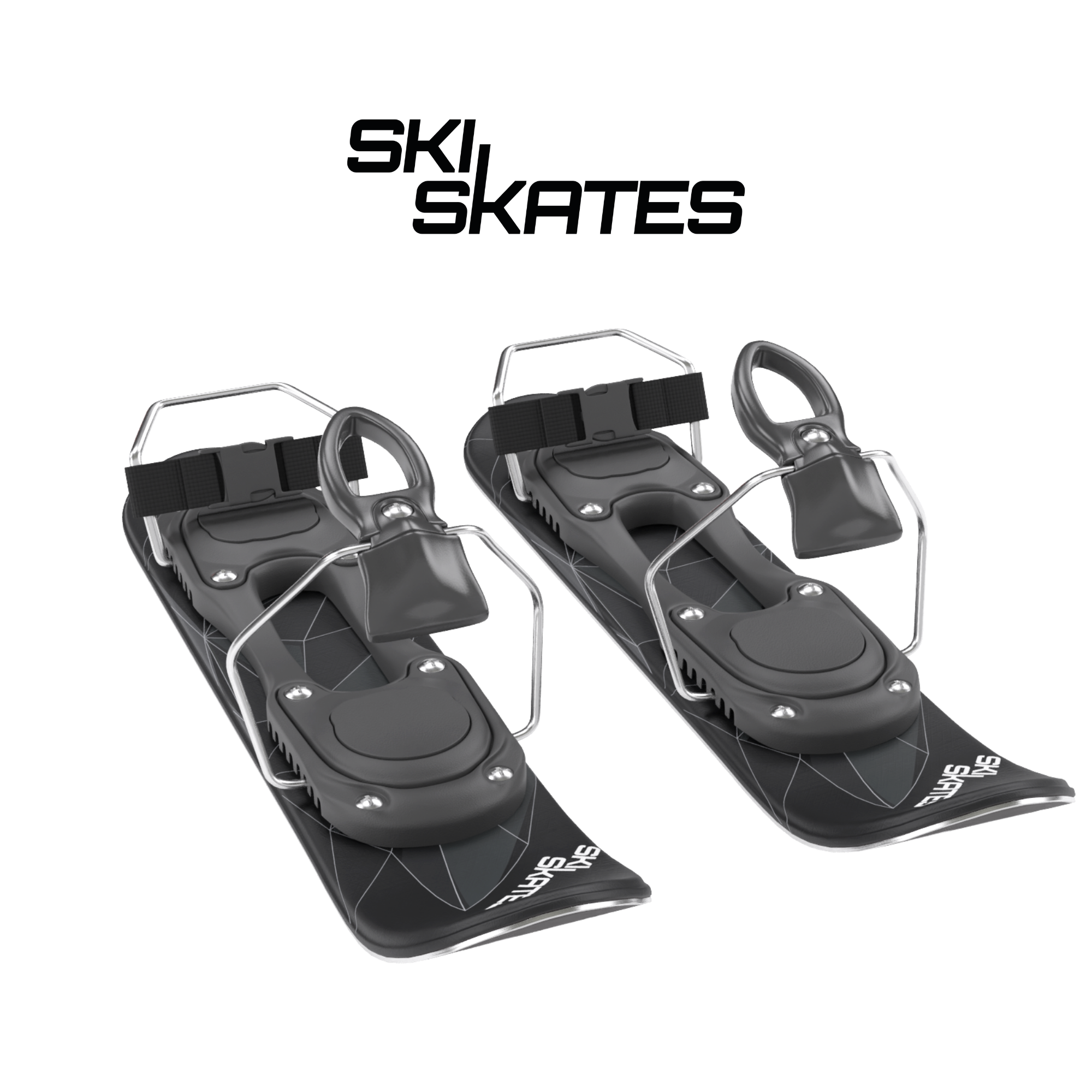 スキースケート　スキーブーツ用　ブラック